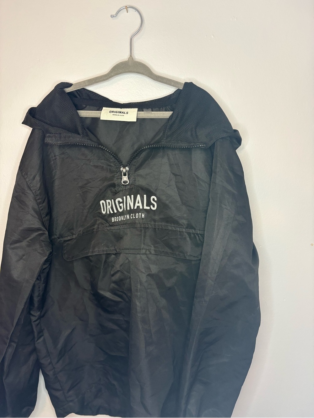 Originals Brooklyn Black Pullover Windbreaker Jacket